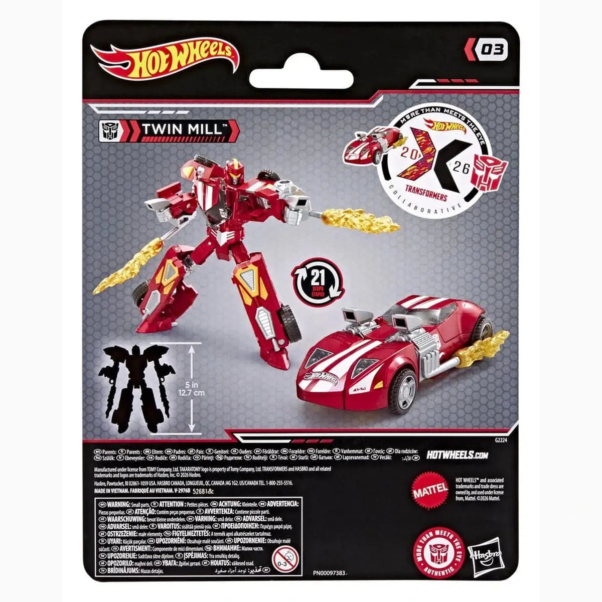 Transformers Collaborative Hot Wheels x Transformers Deluxe Class figurine Twin Mill 13 cm - Image 3