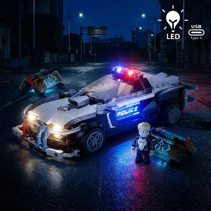 Lumibricks Cyberpunk Neoncity 17002 Police Patrol Car - Image 1