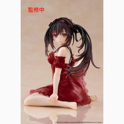 Date A Live V statuette PVC Desktop Cute Figure Kurumi Tokisaki Nightwear Ver. Renewal 13 cm - Image 1