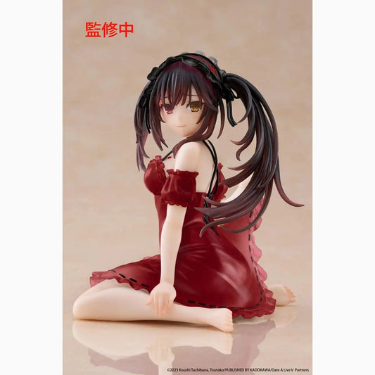 Date A Live V statuette PVC Desktop Cute Figure Kurumi Tokisaki Nightwear Ver. Renewal 13 cm - Image 1