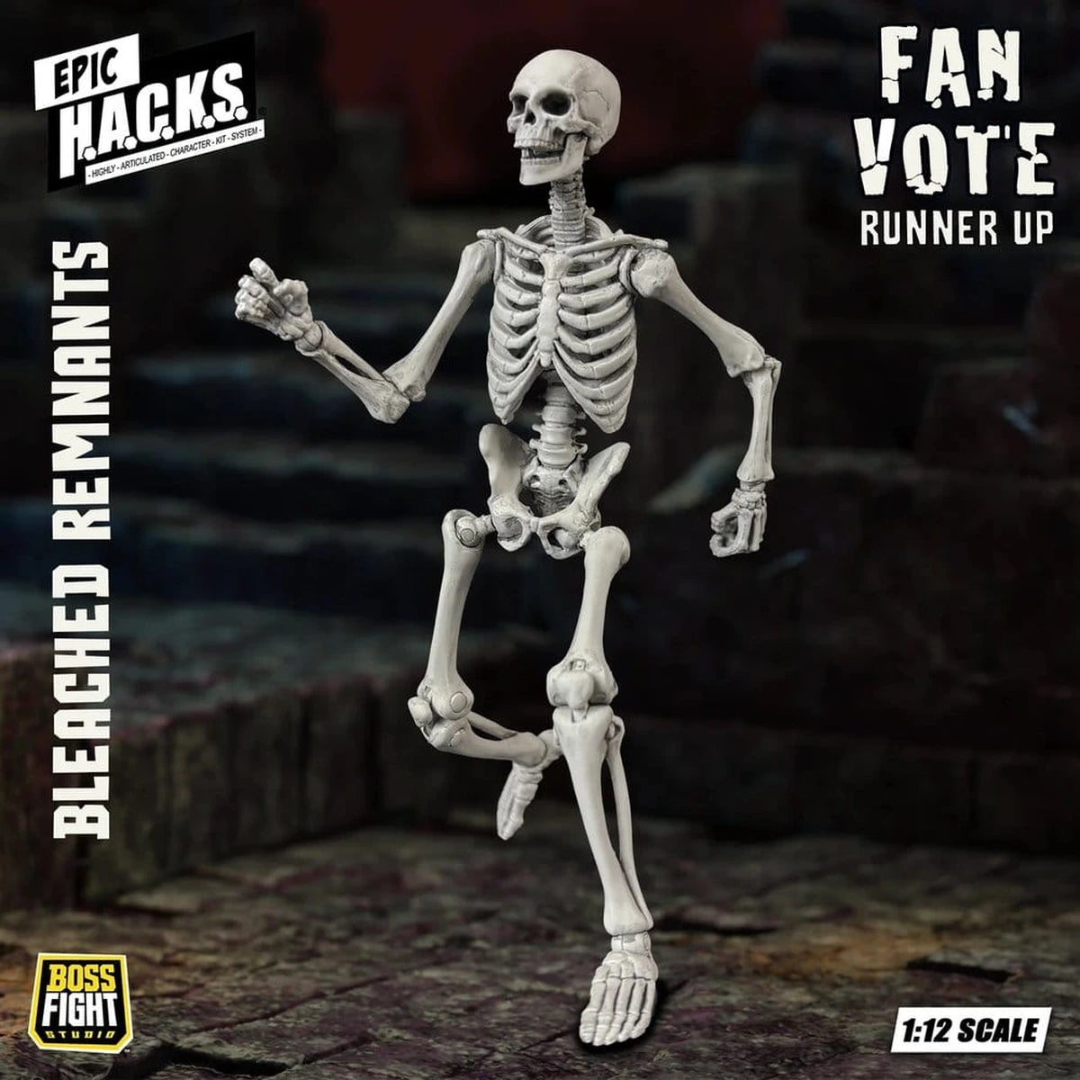 EPIC H.A.C.K.S. figurine 1/12 Skeleton Blank Bleached Remnants - Image 1