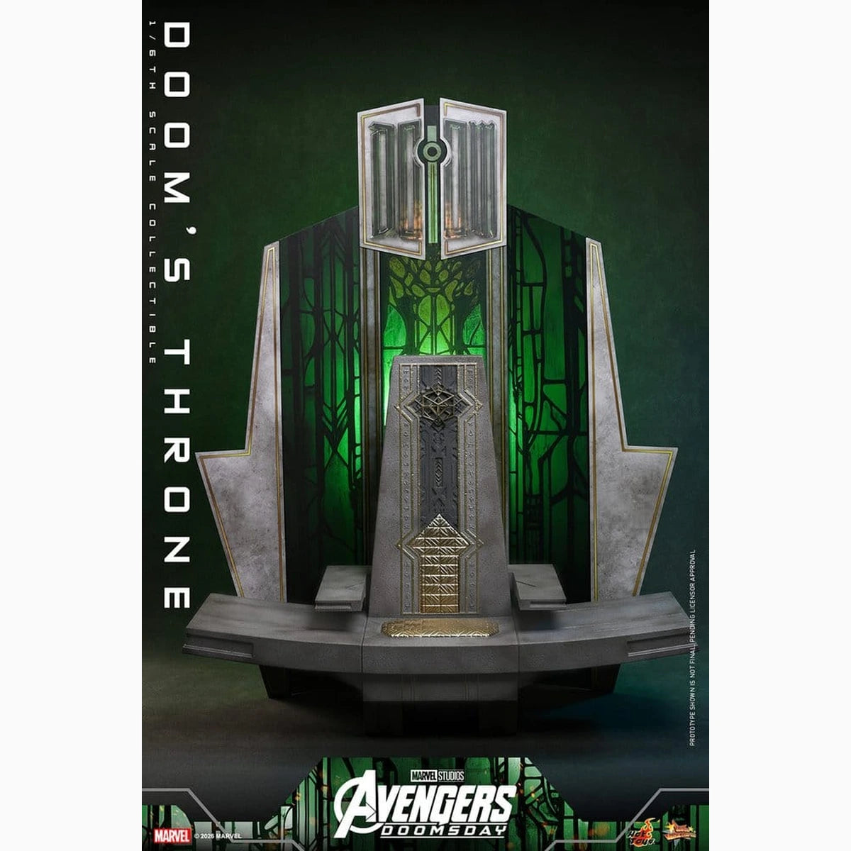 Avengers: Doomsday Movie Masterpiece accessoire pour figurines 1/6 Doom's Throne 33 cm - Image 6