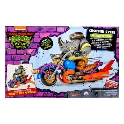 Tortues Ninja Figurine avec véhicule Rocksteady & Chopper 12 cm - Image 4