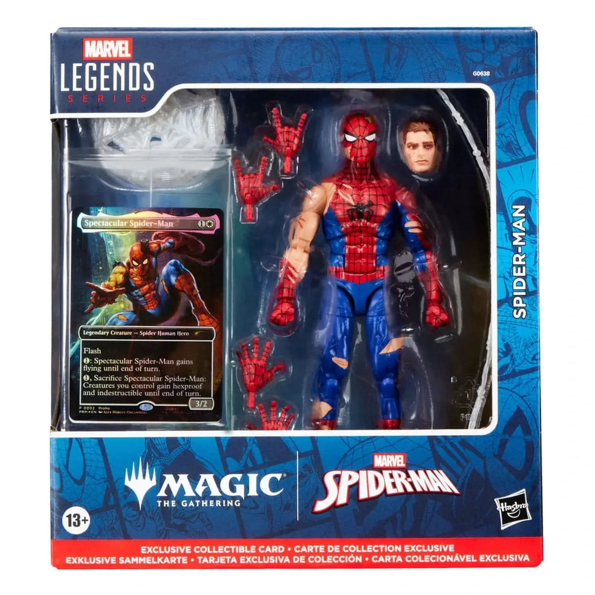 Marvel Legends Magic: The Gathering figurine Battle-Damaged Spider-Man (avec carte premium exclusive) 15 cm - Image 5