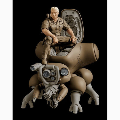 Ghost in the Shell Plastic Model Kit PLAMAX minimum factory Batou avec Fuchikoma 8 cm - Image 3