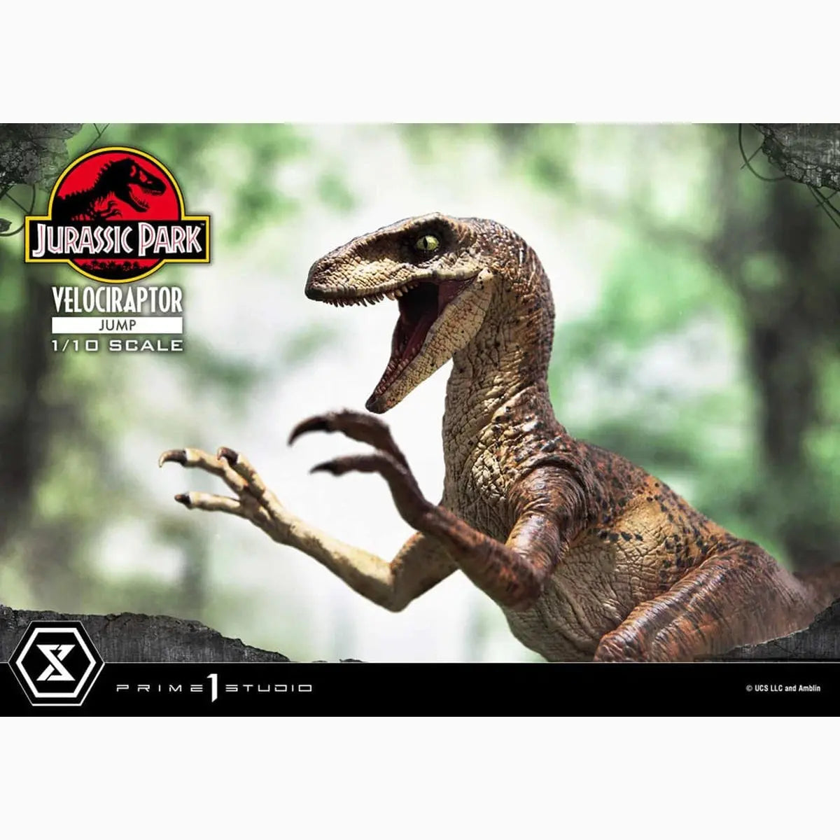 Jurassic Park statuette Prime Collectibles 1/10 Velociraptor Jump 21 cm - Image 7