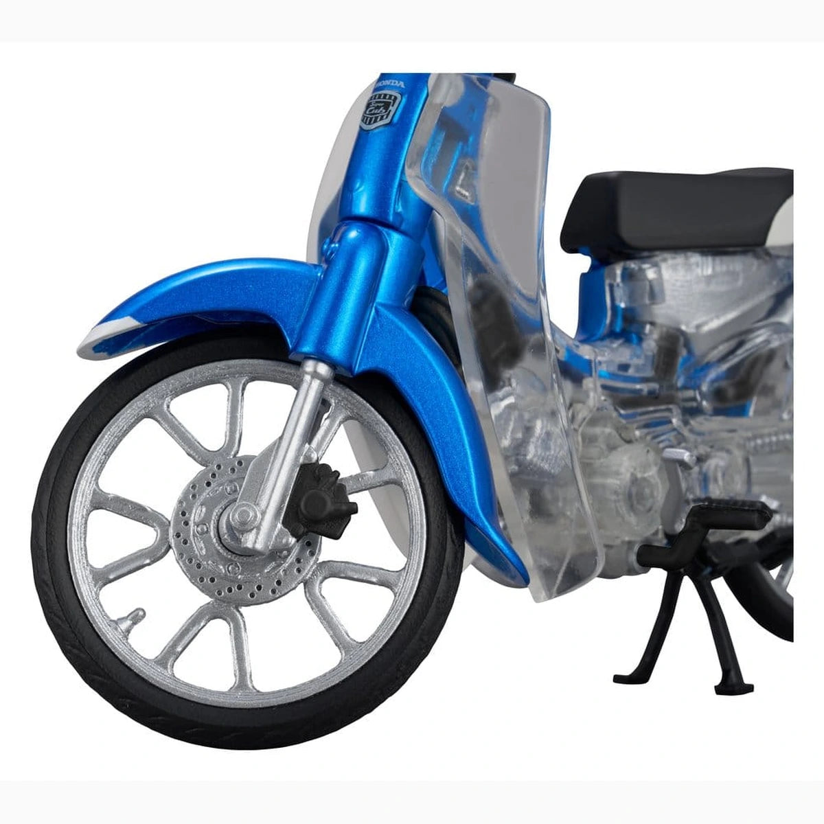 Honda Plastic Model Kit Kaitanics Super Cub 110 Glint Wave Blue Metalic - Image 5