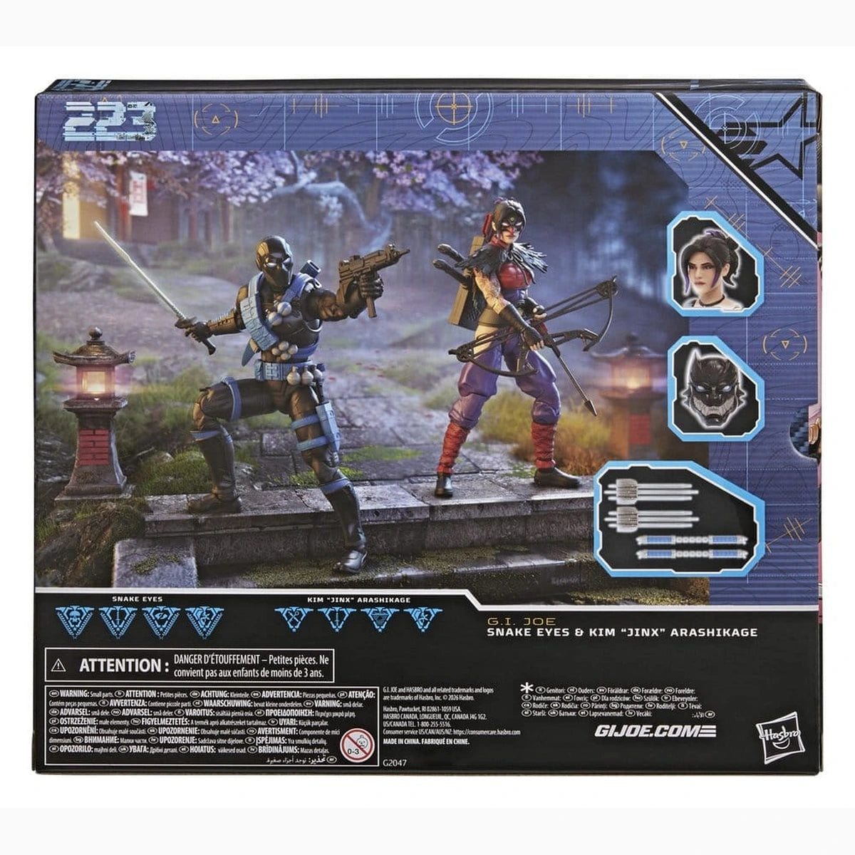 G.I. Joe Classified Series pack 2 figurines Snake Eyes & Kim "Jinx" Arashikage 15 cm - Image 2