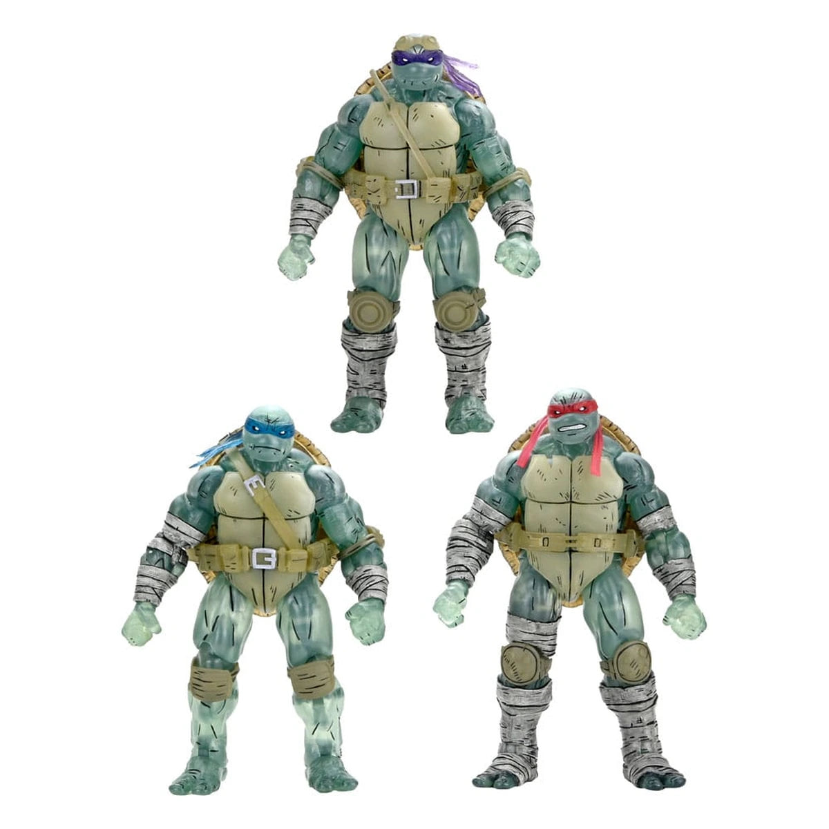 Tortues Ninja (The Last Ronin) pack 3 figurines Ghost Brothers 18 cm - Image 1