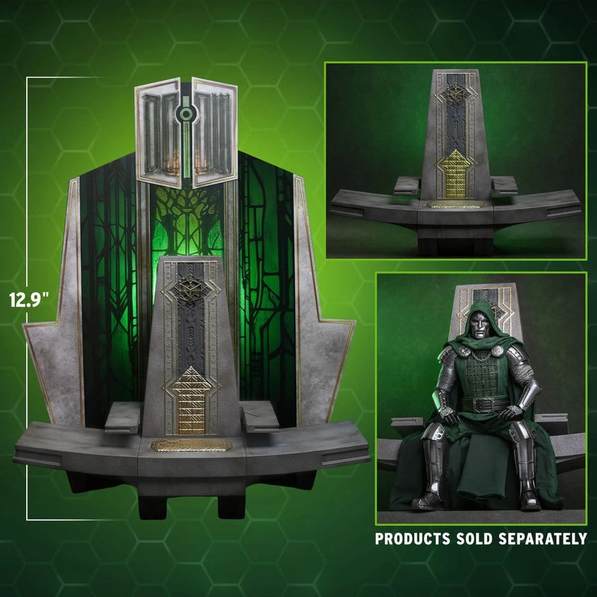 Avengers: Doomsday Movie Masterpiece accessoire pour figurines 1/6 Doom's Throne 33 cm - Image 4