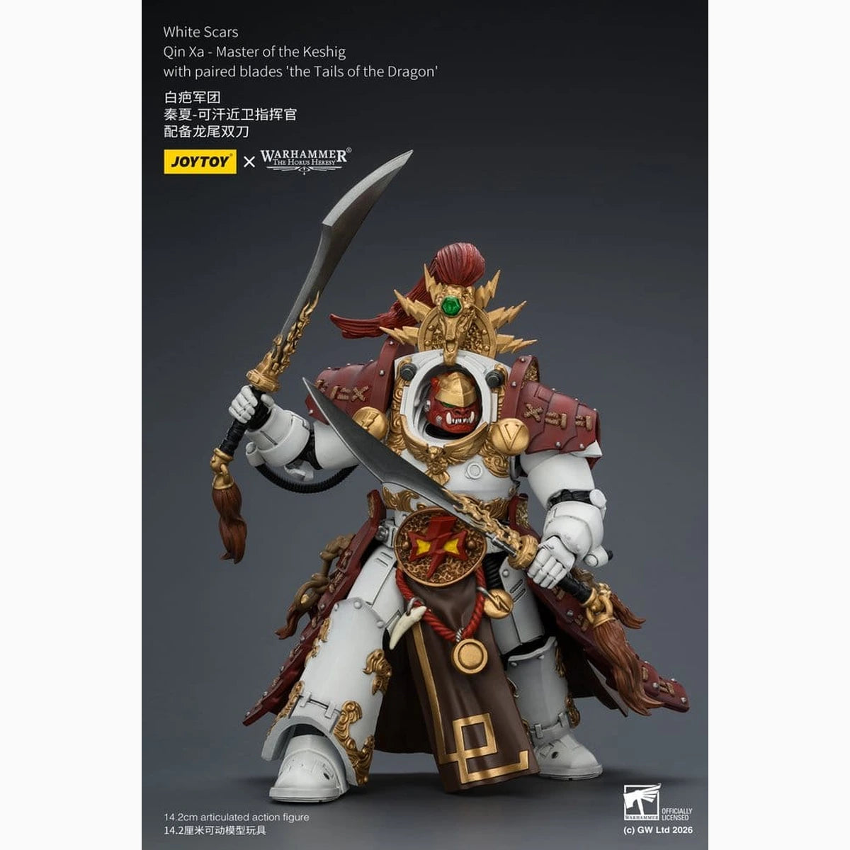 Warhammer The Horus Heresy figurine White Scars Qin Xa - Master of the Keshig 14 cm - Image 6