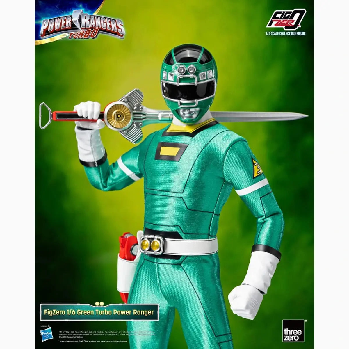 Power Rangers Turbo figurine FigZero 1/6 Green Turbo Power Ranger 30 cm - Image ajoutée 18