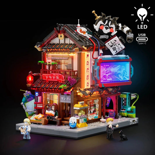 Lumibricks Cyberpunk Neoncity 17015 Manga Shop - Image 1
