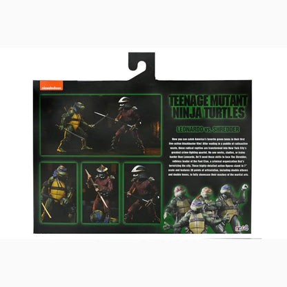 Tortues Ninja (1990 Movie) figurine Roof Top Battle Shredder vs Leo 18 cm - Image ajoutée 26