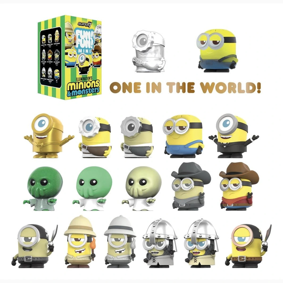 Minions Fun! Fun! figurines mini Wave 01 Minions & Monsters Blind Box Display (9) - Image 4