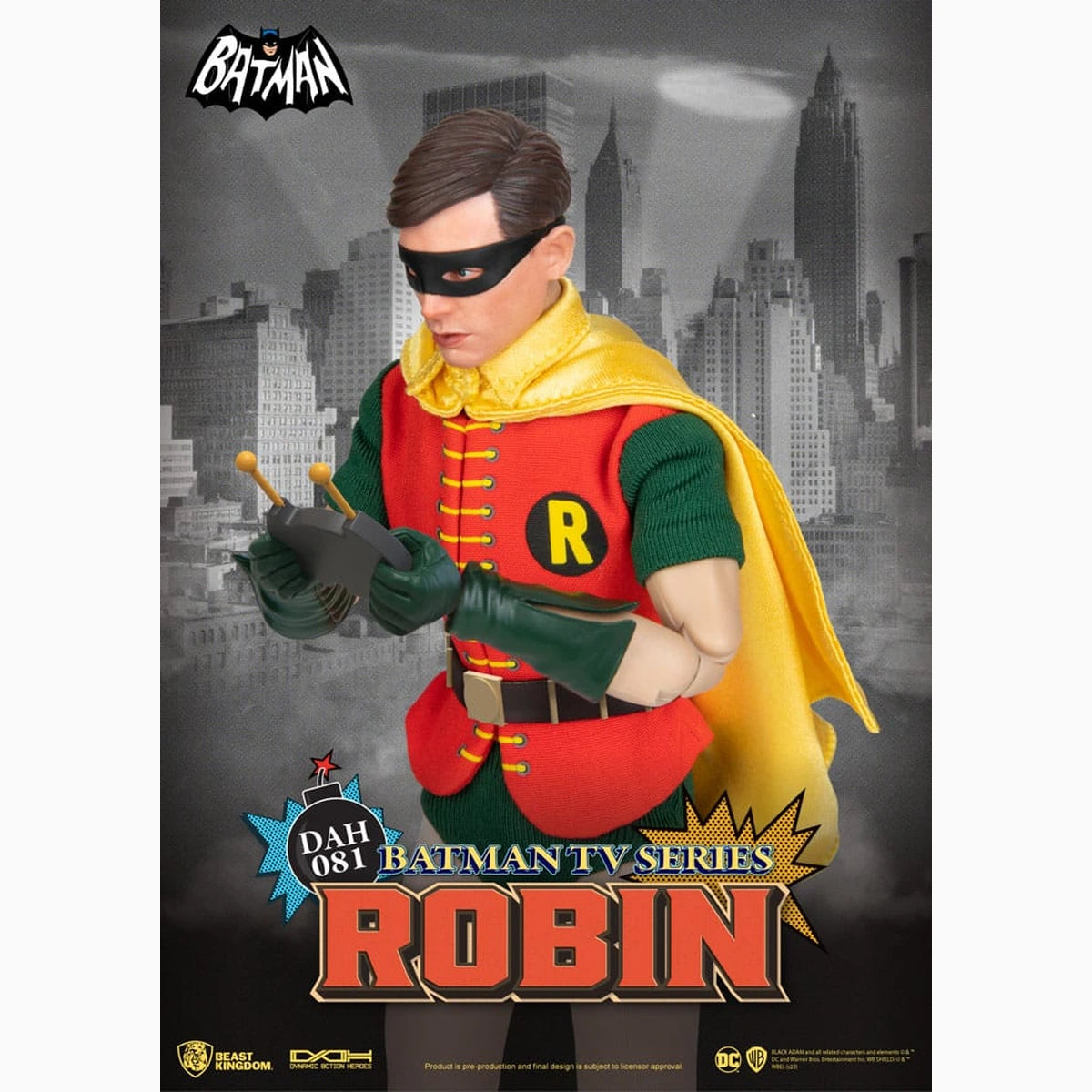 DC Comics figurine Dynamic Action Heroes 1/9 Batman TV Series Robin 24 cm - Image 4