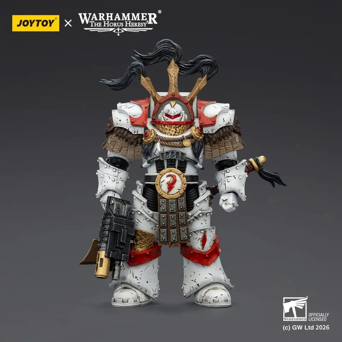 Warhammer 40,000 figurine White Scars Legion Praetor in Cataphractii Terminator Armour with Cyber Hawk Chogorian sword and combi-melta 14 cm - Image 4