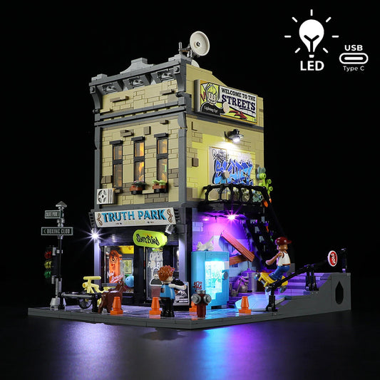 Lumibricks Street Fusion 19002 Skateboard Shop - Image 1