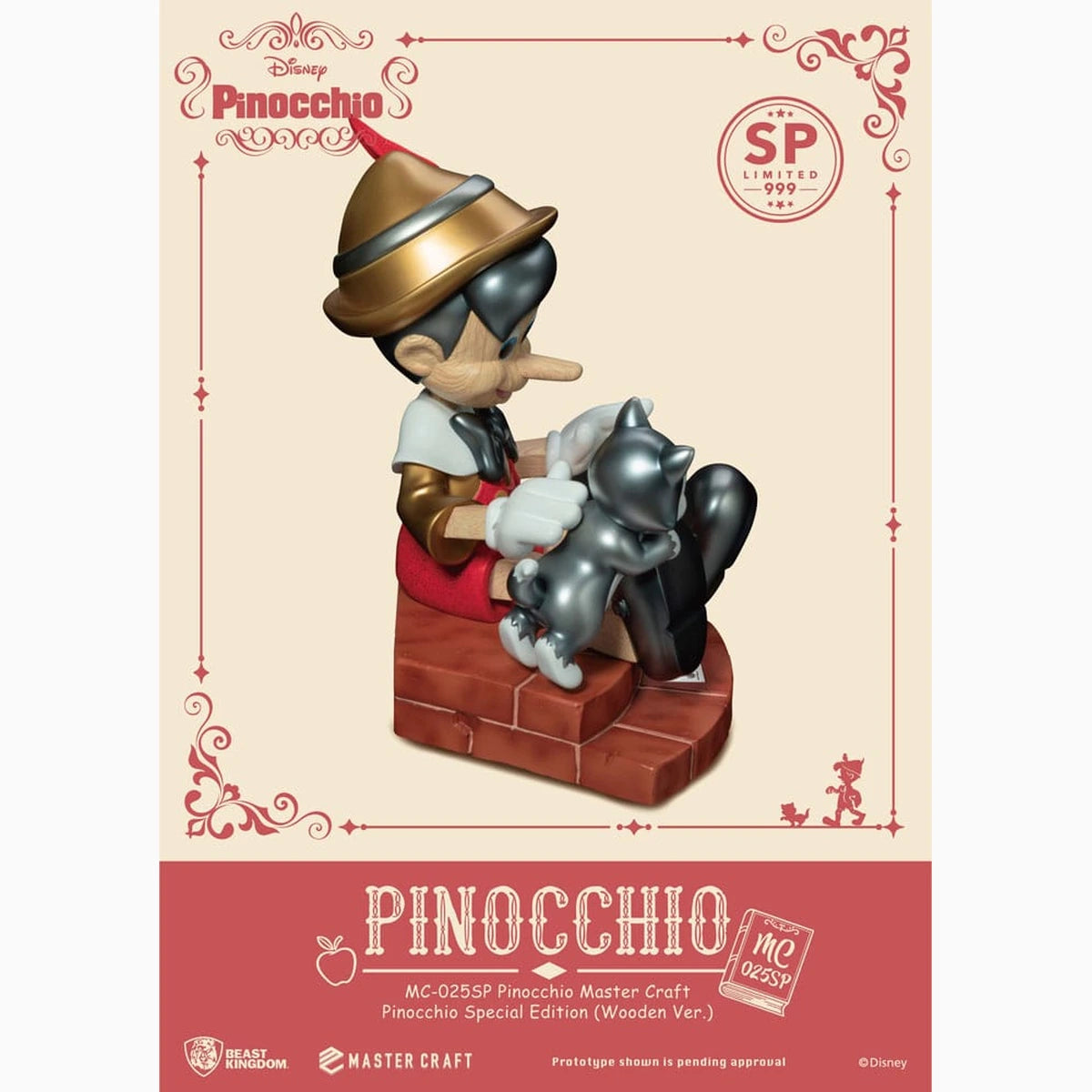 Disney statuette Master Craft Pinocchio Wooden Ver. Special Edition 27 cm - Image 3