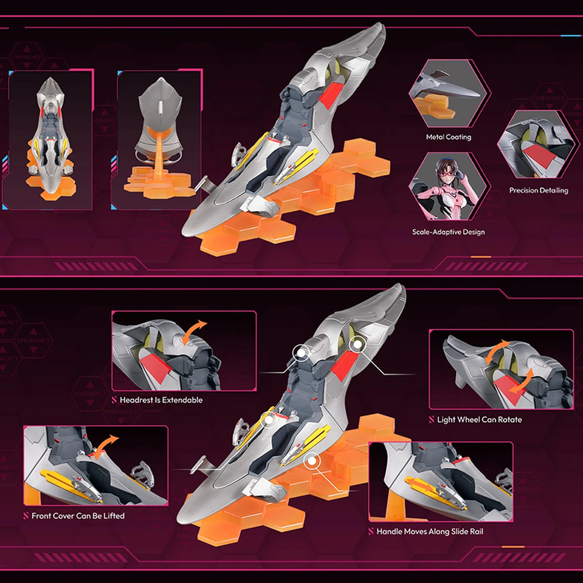 Evangelion Blokees Fantastics Series FFEX02 Mari Entry Plug Interior - Image 3