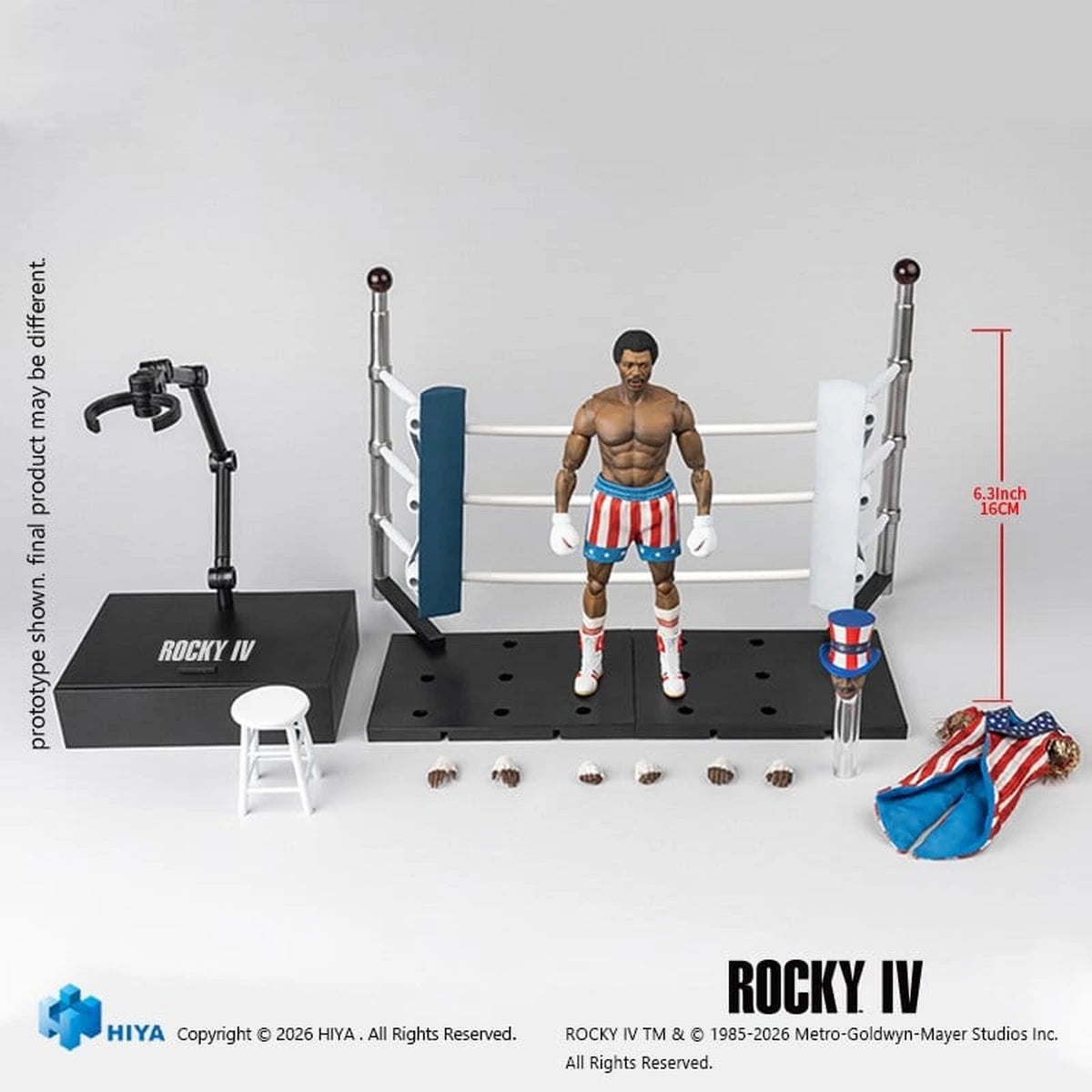 Rocky IV Exquisite Super Series figurine 1/12 Apollo 16 cm - Image 3