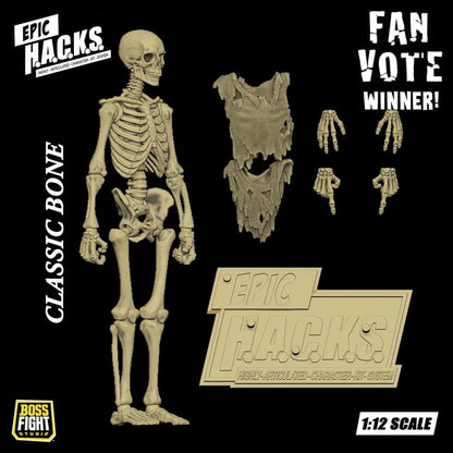 Epic H.A.C.K.S. figurine 1/12 Skeleton Blank Classic Bone - Image 3