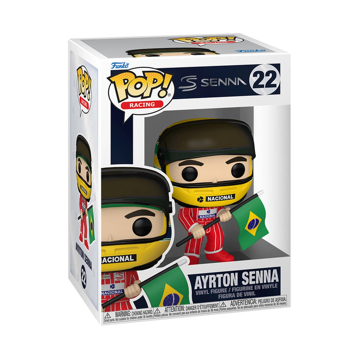 F1 Pop Racing  Senna Helmet - Image 1