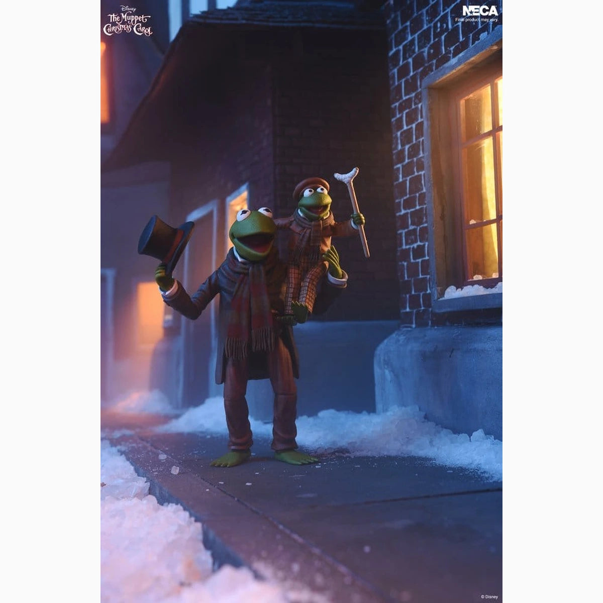 Noël chez les Muppets Ultimate pack 2 figurines Kermit as Bob Cratchit & Robin as Tiny Tim 18 cm - Image 5