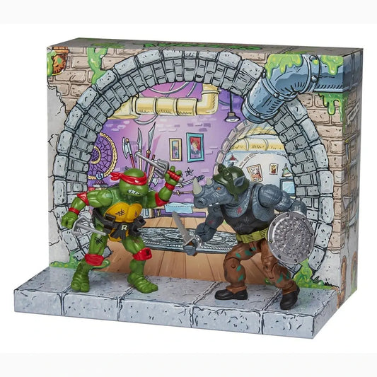 Les Tortues Ninja: Remastered figurines Raphael vs. Rocksteady - Image 1