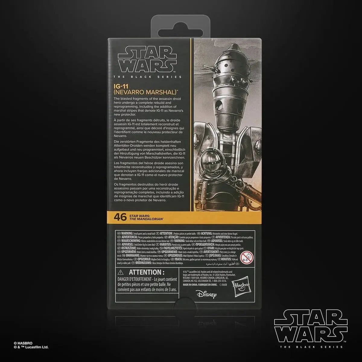 Star Wars : Le Mandalorien Black Series figurine IG-11 (Nevarro Marshal) 15 cm - Image 3
