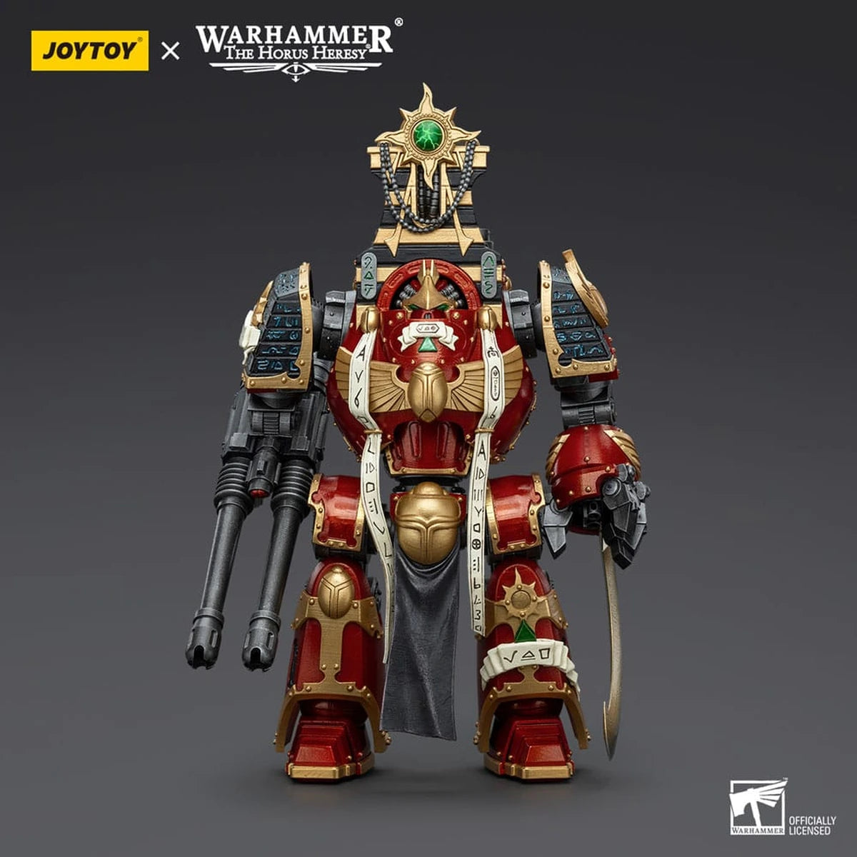 Warhammer The Horus Heresy figurine 1/18 Thousand Sons Contemptor-Osiron Dreadnought with Gravis Force Blade And Gravis Autocannon 30 cm - Image 4