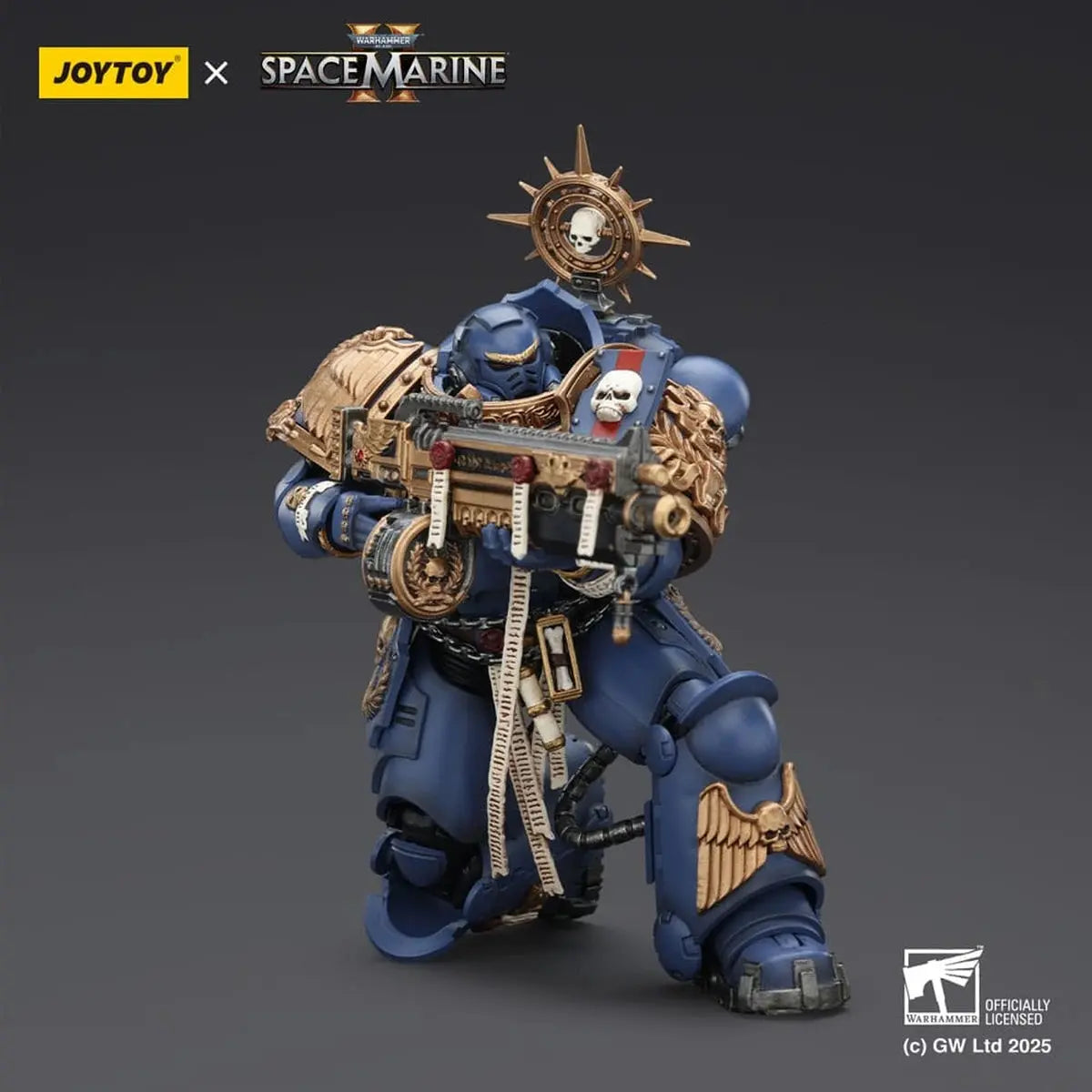 Warhammer 40,000: Space Marine 2 figurine Ultramarines Heavy Relic Primus Armor with Heavy Relic Bolt Rifle 13 cm - Image 7