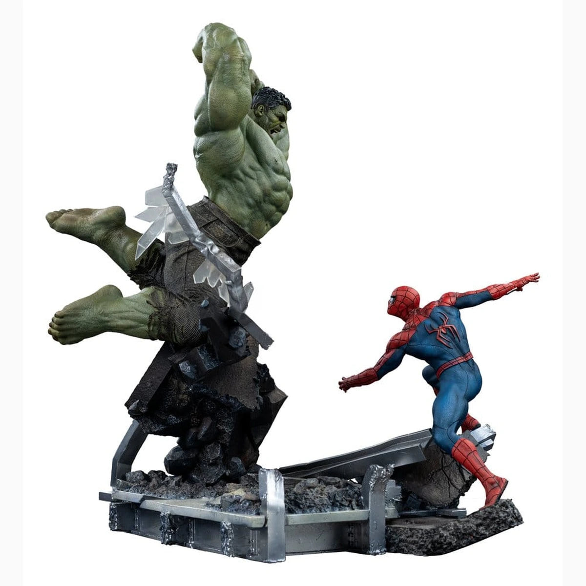 Marvel Comics statuette 1/10 Art Scale Spider-Man vs Hulk 38 cm - Image 7