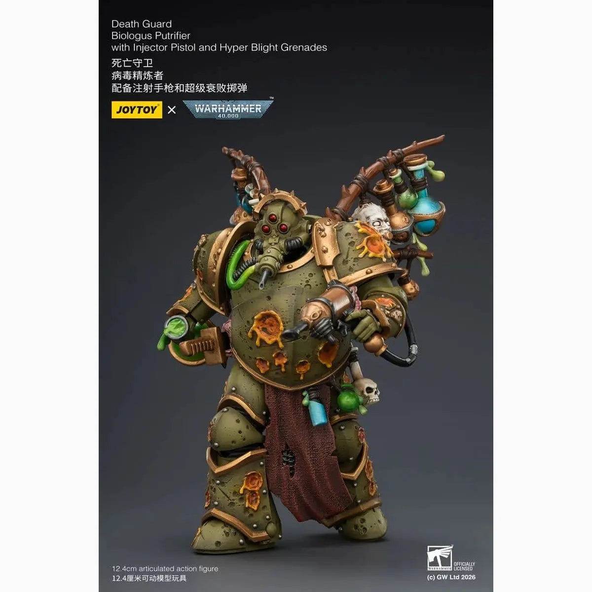 Warhammer 40,000 figurine Death Guard Biologus Putrifier 12 cm - Image 7
