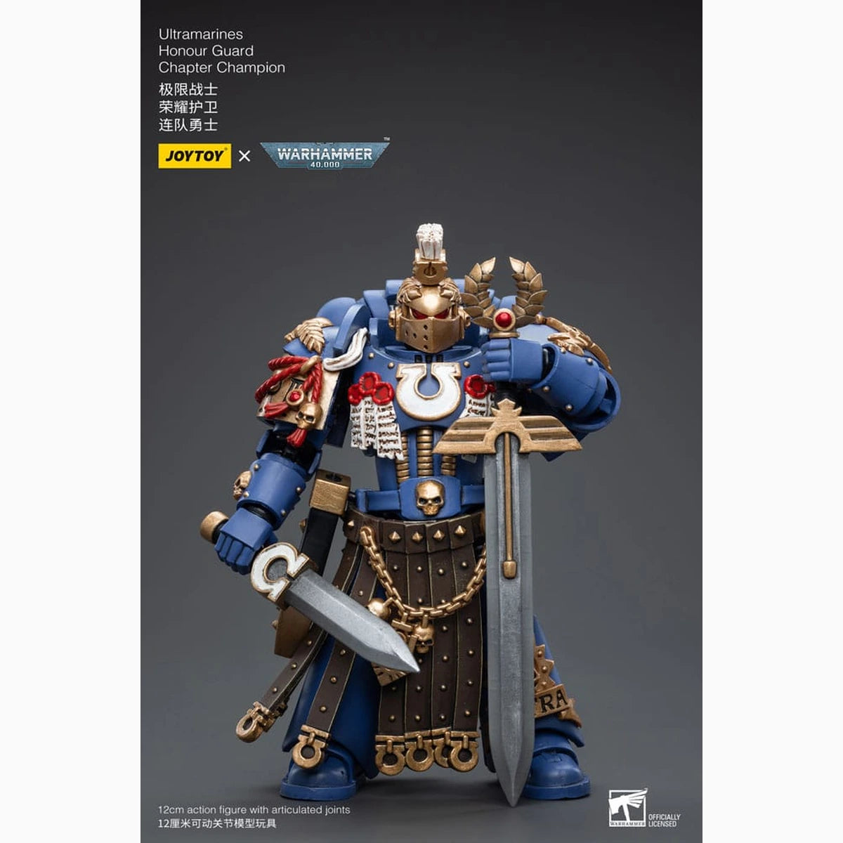 Warhammer 40k figurine 1/18 Ultramarines Honour Guard Chapter Champion 12 cm - Image 3