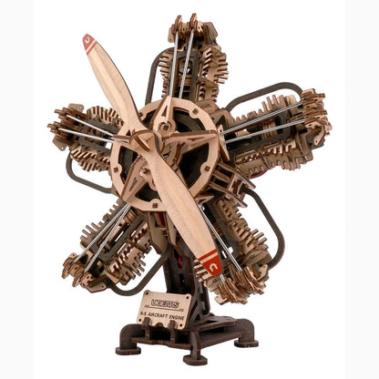 Ugears 3D maquette en bois R-5 Moteur d'avion 25 cm - Image 1