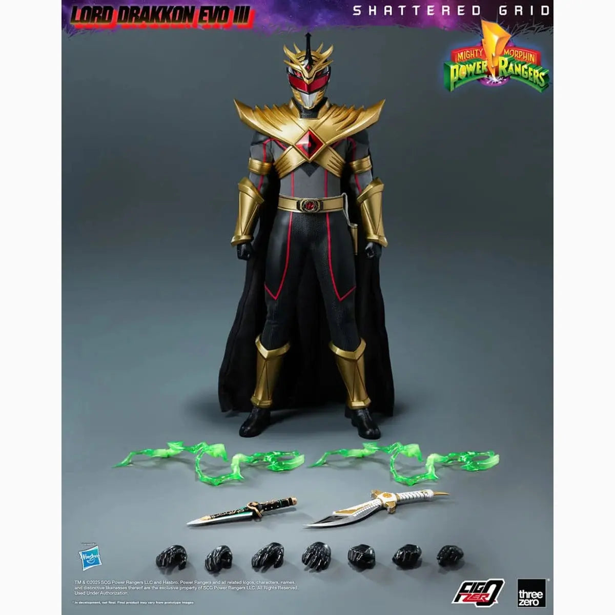 Mighty Morphin Power Rangers Shattered Grid figurine FigZero 1/6 Lord Drakkon Evo III 30 cm - Image ajoutée 17