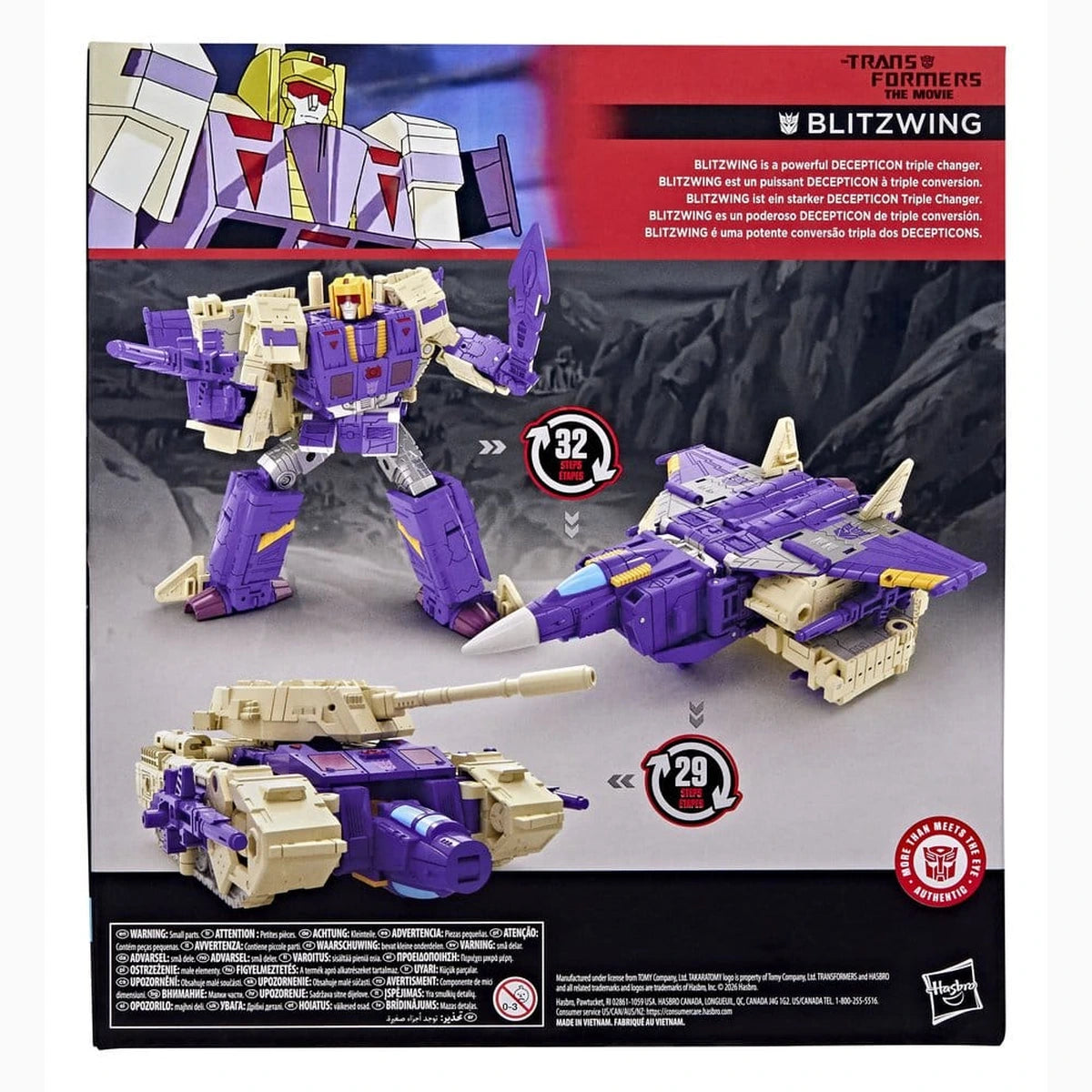 Les Transformers : le film Studio Series Leader Class figurine Blitzwing 18 cm - Image 3