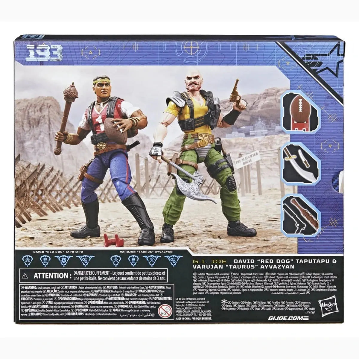 G.I. Joe Classified Series pack 2 figurines #193 David "Red Dog" Taputapu & Varujan "Taurus" Ayvazyan 15 cm - Image 3