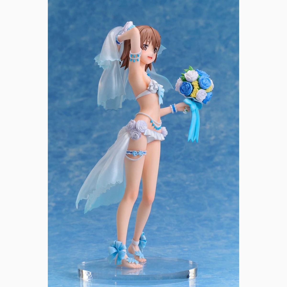 A Certain Scientific Railgun T statuette PVC 1/7 Mikoto Misaka Wedding Swimsuit Ver. 25 cm - Image 4