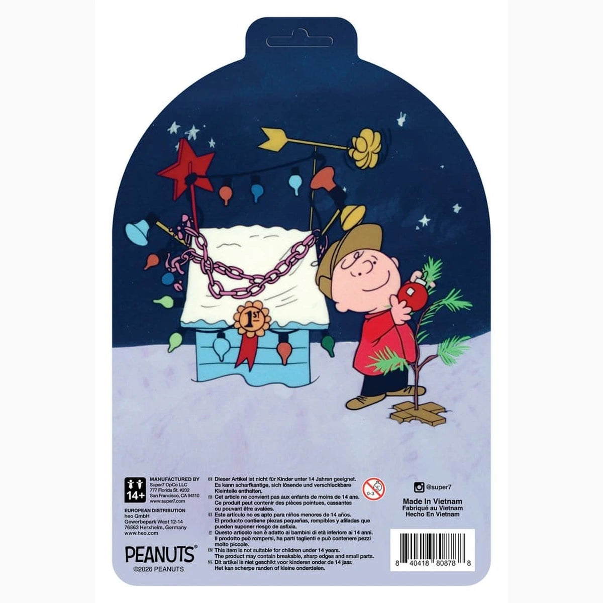 Peanuts ReAction figurine Charlie Brown and Sad Tree (Snow Globe Card Back) - Image 3