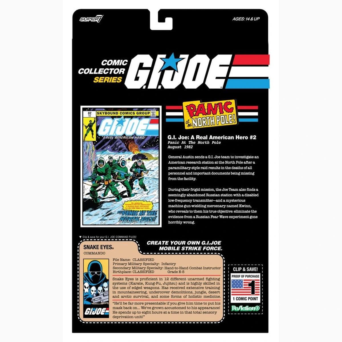 G.I. Joe ReAction+ figurine Snake Eyes (Skybound Comic Box Series, Issue #2) - Image 3