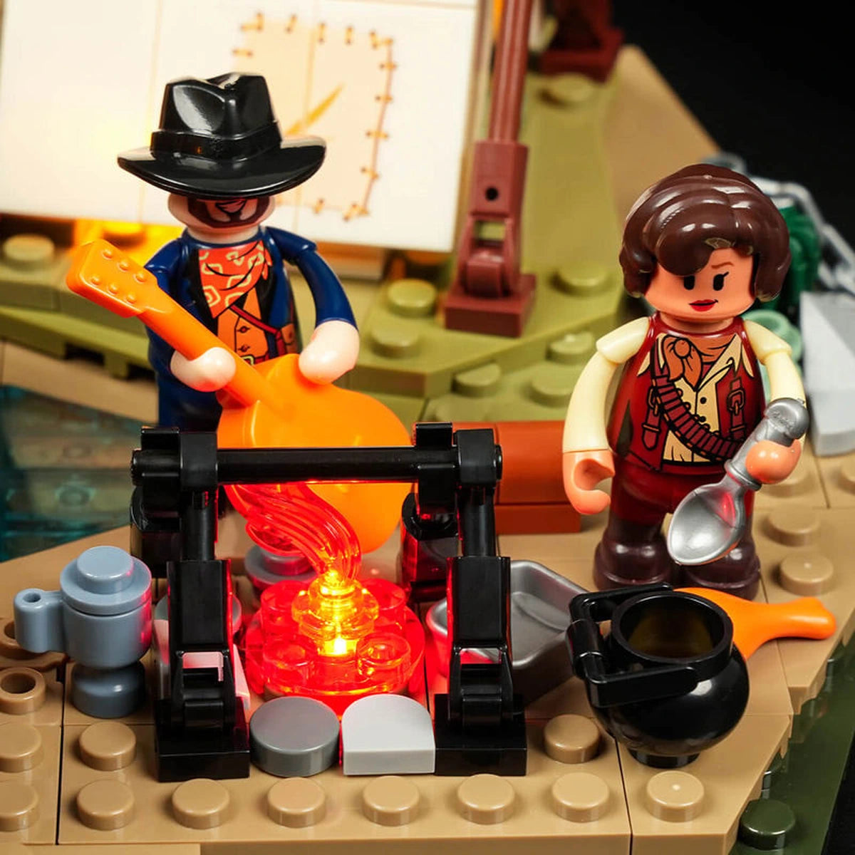 Lumibricks The Old West 14008 Cowboy Camp - Image 2