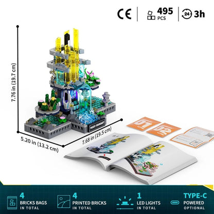 Lumibricks Cyberpunk Neoncity 17014 Neon Garden - Image 5