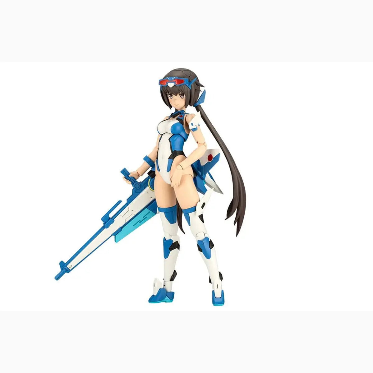 Frame Arms Girl figurine Plastic Model Kit Stylet Swimsuit Blue Impulse Color Ver. 16 cm - Image 1