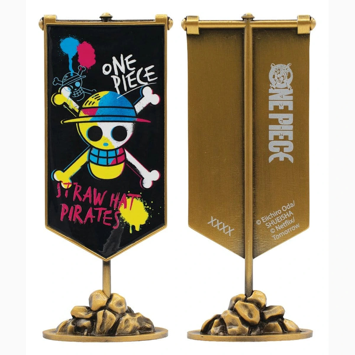 One Piece réplique Bannière en métal de l'équipage du Chapeau de paille 11 x 6 cm - Image 5