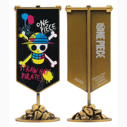 One Piece réplique Bannière en métal de l'équipage du Chapeau de paille 11 x 6 cm - Image 5
