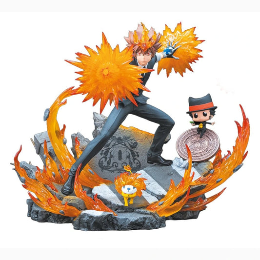 Reborn Resin statuette 1/6 Tsuna, Reborn & Natsu 37 cm - Image 1