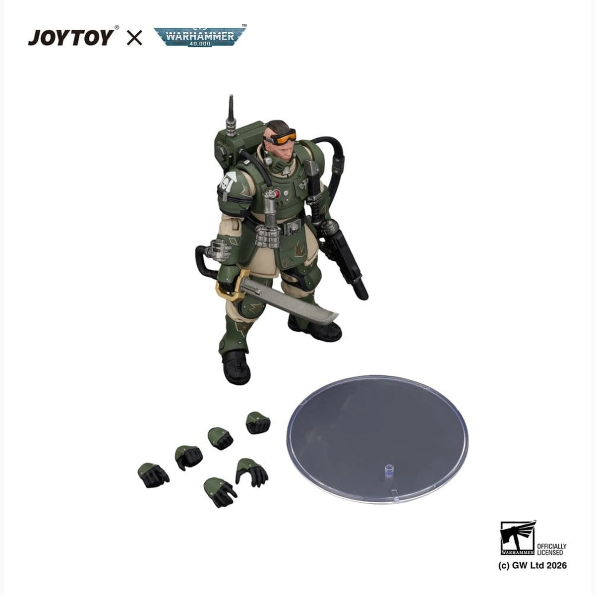 Warhammer figurine Astra Militarum Kasrkin 7 with Hot-shot Laspistol and Power Sword - Image 6