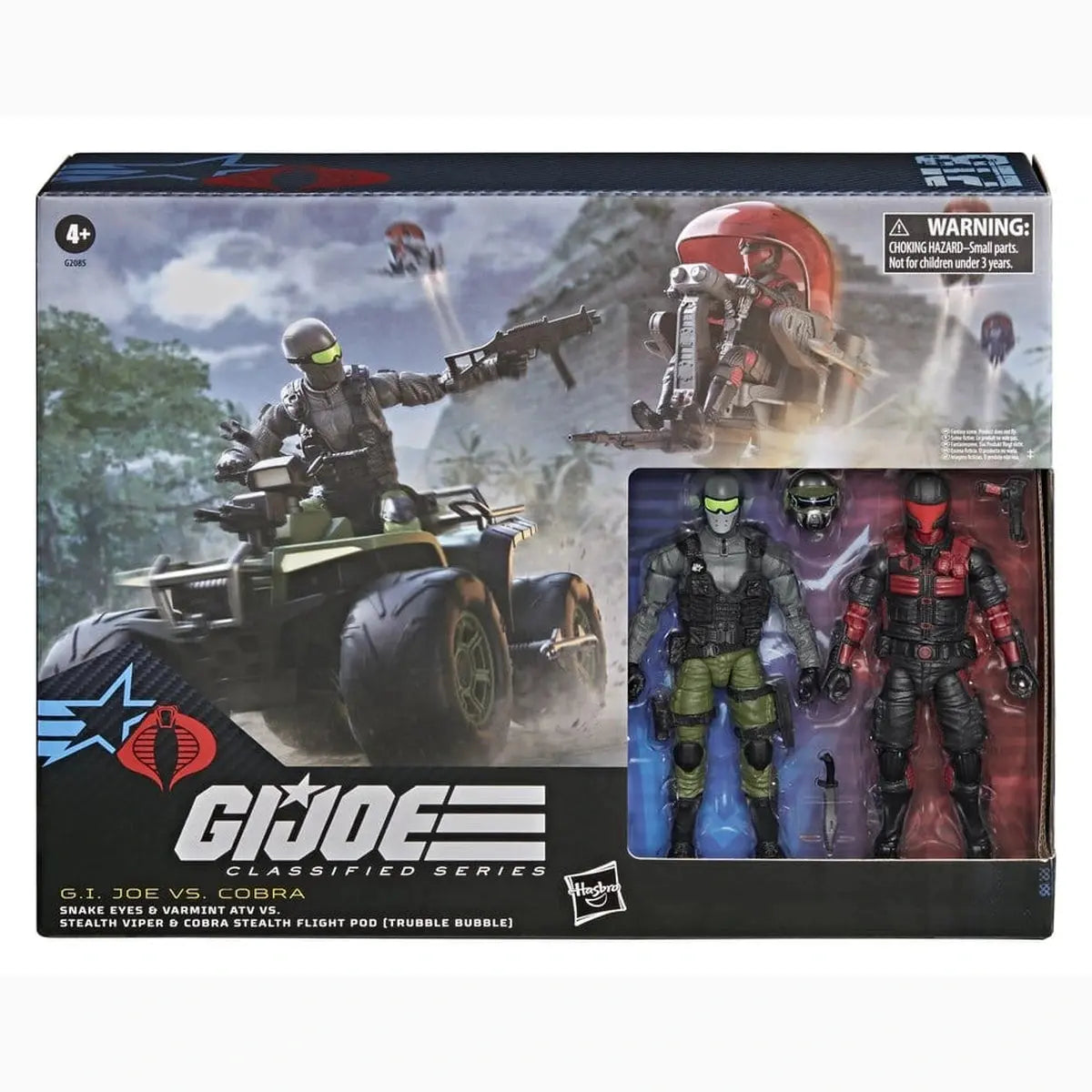 G.I. Joe Classified Series set de figurines et véhicules Snake Eyes & Varmint ATV vs. Stealth Viper & Cobra Stealth Flight Pod (Trubble Bubble) 15 cm - Image 7